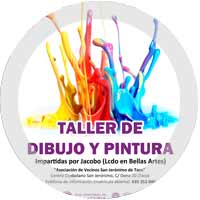 diseño gráfico del cartel para el Taller de Dibujo y Pintura de Jacobo Tendero